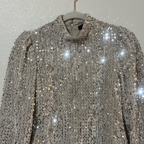 Sanctuary Silver Sequin Blouse - Picture 3 of 10